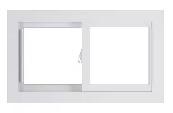 Photo 1 of 30.75 in. x 18.25 in. 70 Series Low-E Argon Glass Sliding White Vinyl Replacement Window, Screen Incl
