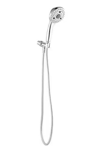 Photo 1 of Glacier Bay
Lavmere 7-Spray 4.2 in. Single Wall Mount Handheld Adjustable Shower Head 1.8 GPM in Chrome