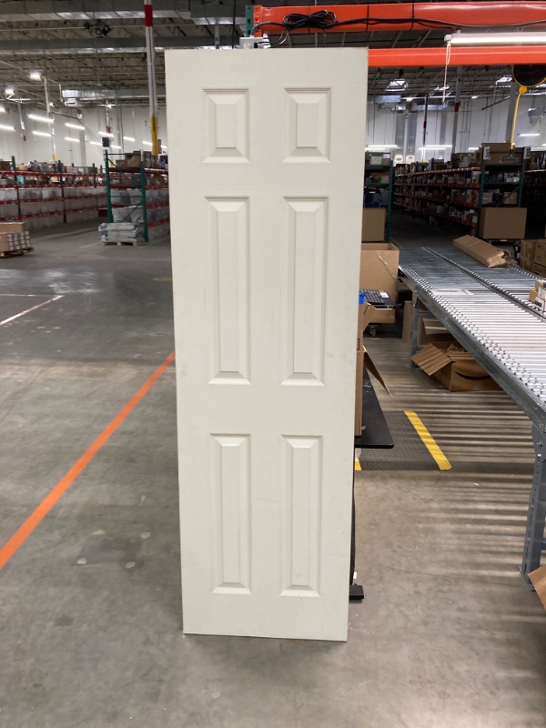 Photo 1 of 6 panel solid slab door   24 in -79in white