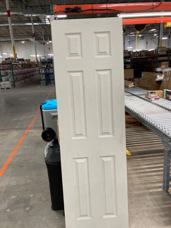 Photo 4 of 6 panel solid slab door   24 in -79in white