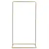 Photo 1 of 78.64 in. x 41.33 in. Gold Metal Wedding Backdrop Stand Arch Arbor
