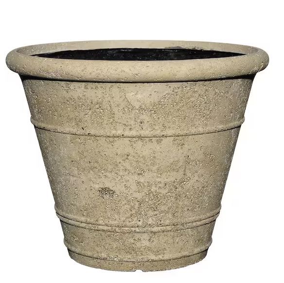 Photo 1 of Anson 18 in. Natural LavaStone Planter
