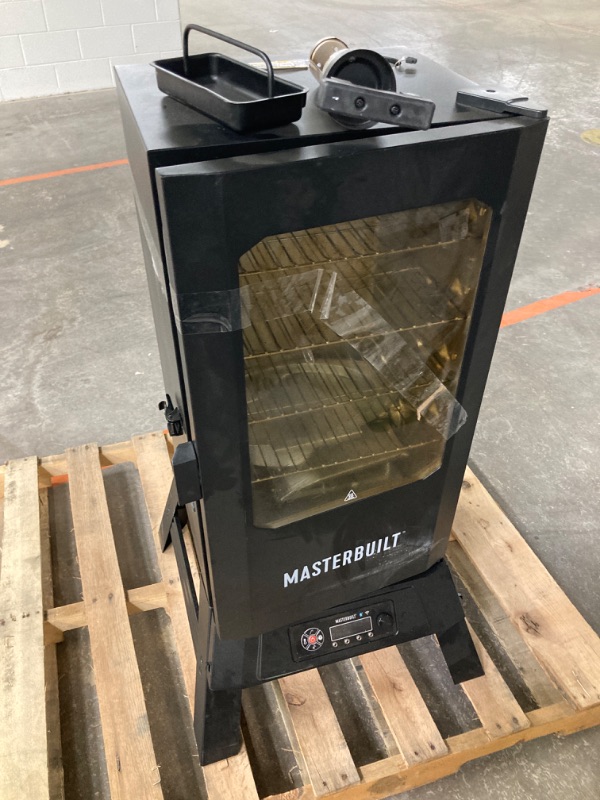 Photo 3 of 30 in. Wi-Fi Electric Smoker with Window in Black***SEE PHOTOS BELOW***
