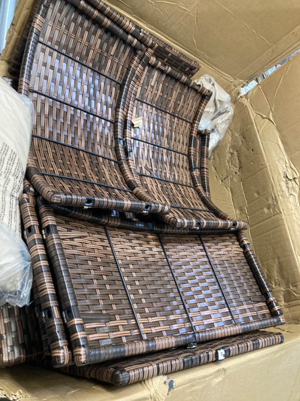 Photo 1 of 4-PIECE SECTIONAL WICKER OUTDOOR BOX 2 OF 2***ONLY BOX 2***SEATS ONLY
