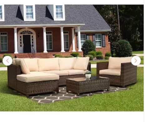 Photo 1 of 4-PIECE SECTIONAL WICKER OUTDOOR BOX 2 OF 2***ONLY BOX 2***SEATS ONLY
