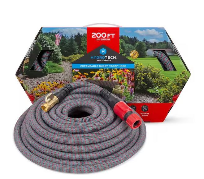 Photo 1 of 5/8 in. Dia x 200 ft. Burst Proof Expandable Garden Water Hose
