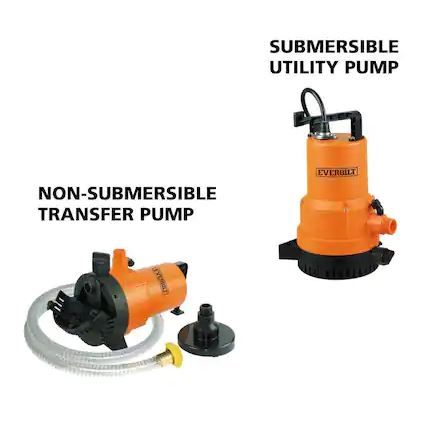 Photo 1 of 1/4 HP 2-in-1 Submersible Utility and Transfer Pump
