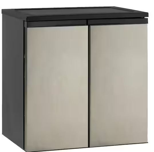 Photo 1 of Avanti RMS551SS Model RMS551SS-SIDE-BY-SIDE Refrigerator/Freezer, 33.5" x 31" x 23", Stainless Steel