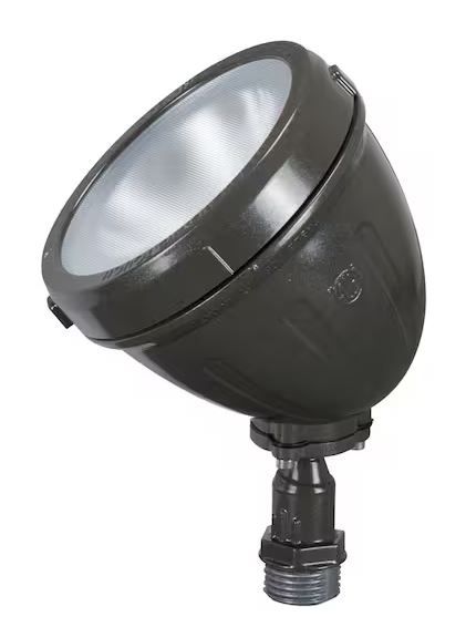 Photo 1 of 14-Watt 1100 Lumens CE Bronze Hardwired Integrated LED Metal Spot Landscape Flood Light
