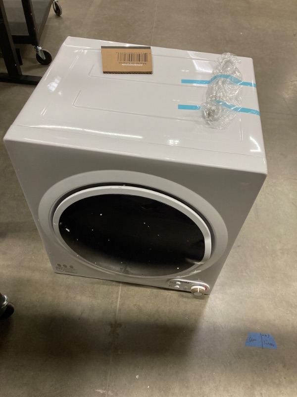 Photo 1 of Panda 3.5 Cu.ft Compact Portable Electric Laundry Dryer PAN760SF 13 Lbs Capacity White and Black