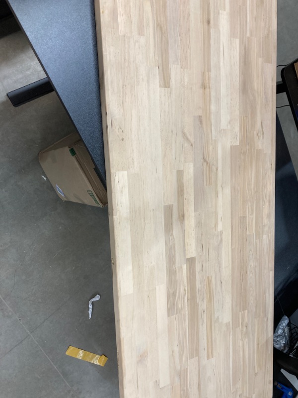 Photo 2 of 6 ft. L x 25 in. D Unfinished Birch Butcher Block Countertop in With Standard Edge