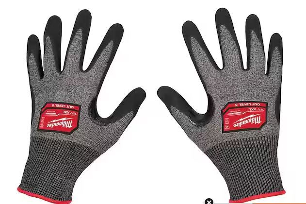 Photo 1 of 8 PAIRS Milwaukee
Large High Dexterity Cut 5 Resistant Nitrile Dipped Outdoor & Work Gloves 9" LARGE