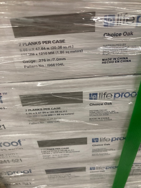 Photo 2 of 28 CASES
Lifeproof Choice Oak 6 MIL x 8.7 in. W x 48 in. L Click Lock Waterproof Luxury Vinyl Plank Flooring (20.06 sqft/case)