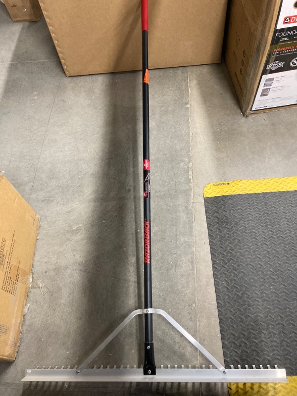 Photo 1 of 36 in. Aluminum Landscape Rake