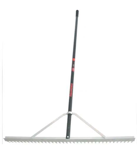 Photo 1 of 36 in. Aluminum Landscape Rake