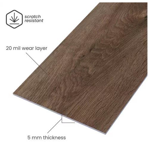 Photo 2 of ***38 Boxes*** Woodland Oak 20 MIL x 9 in. W x 48 in. L Loose Lay Waterproof Luxury Vinyl Plank Flooring (24 sq. ft./case), 5mm Thickness