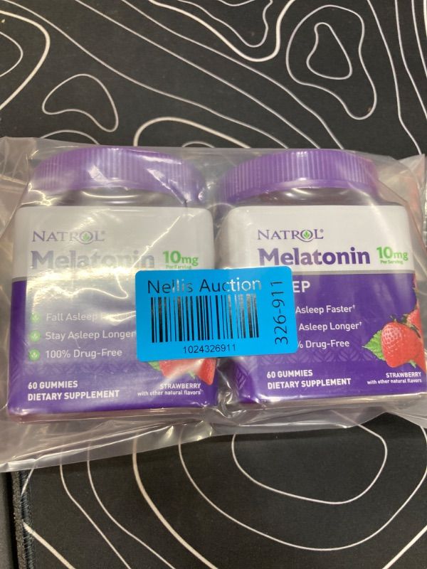 Photo 1 of **2 Pack** Melatonin 10mg, Sleep Support, Gummies Strawberry EXP:12/24