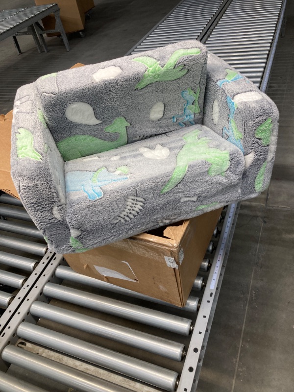 Photo 2 of Modular Kids Couch, Convertible Dinosaur Sofa for Play, Sleep