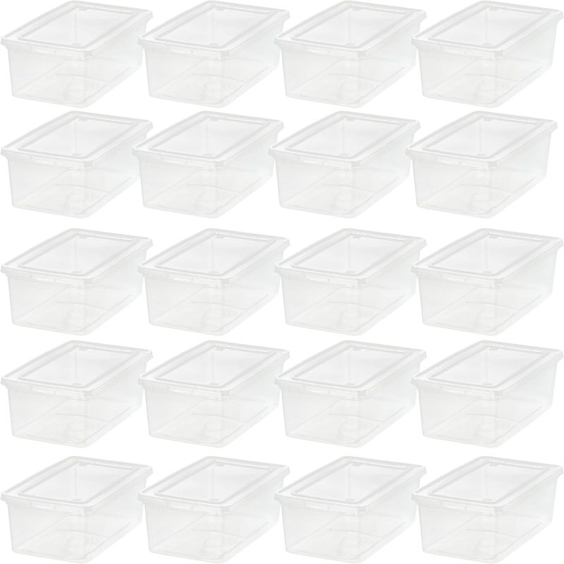 Photo 1 of IRIS USA 5.9 Quarts Plastic Storage Container Bin with Latching Lid