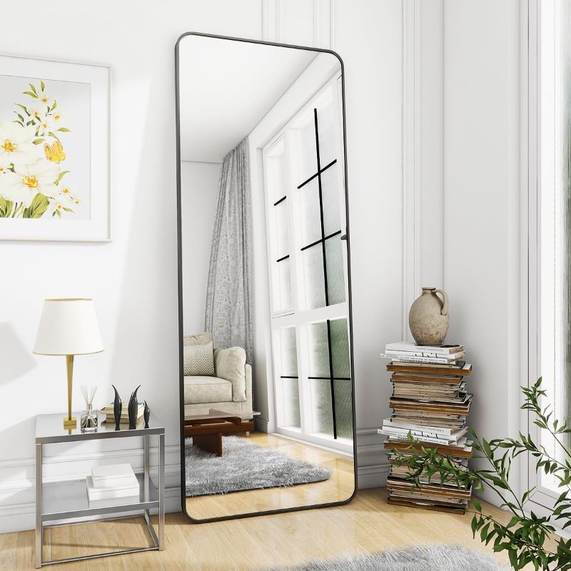 Photo 1 of BEAUTYPEAK Black Full Length Mirror