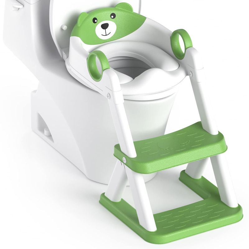 Photo 1 of Potty Training Seat, Upgrade Toddler Toilet Seat for Kids Boys Girls, 2 in 1 Potty Training Toilet, Splash Guard Anti-Slip Pad Step Stool