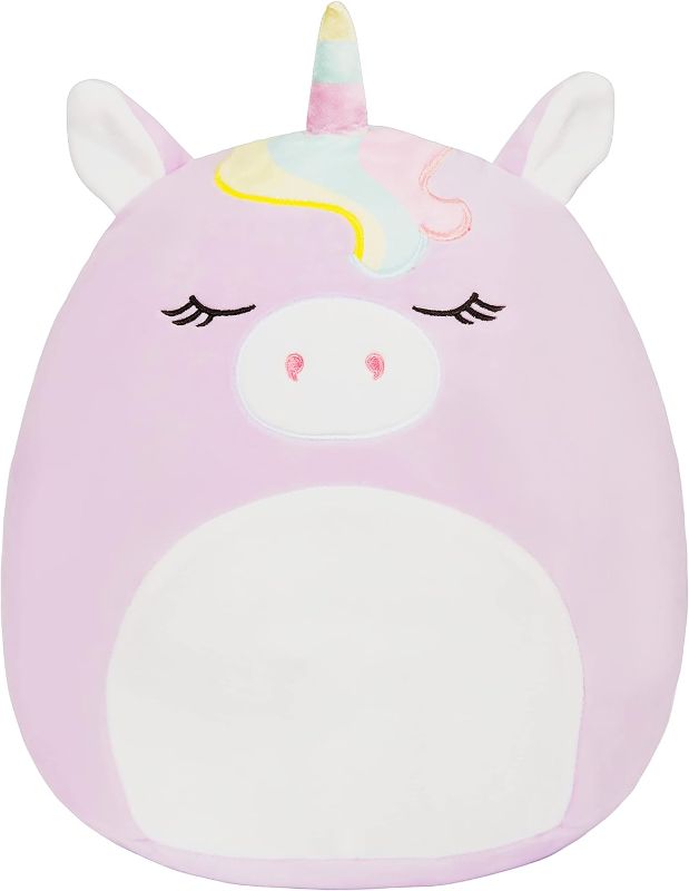 Photo 2 of Squishmallow Large 16" Silvia The Purple Unicorn - Official Kellytoy Plush - Soft and Squishy Unicorn Stuffed Animal Toy - Great Gift for Kids 16 Inch