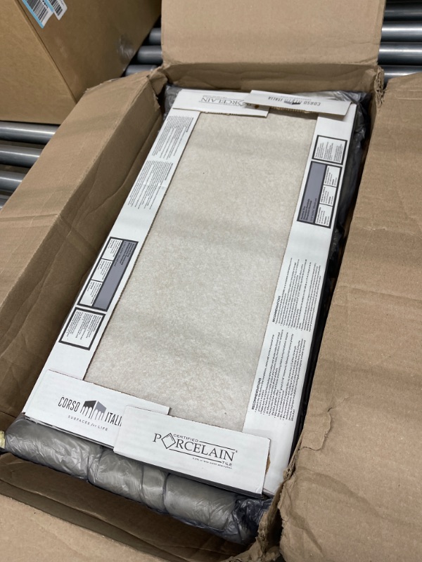 Photo 1 of Alpe Ivory 12 in. x 24 in. Quartzite Stone Look Porcelain Floor and Wall Tile (15.50 sq. ft./Case)