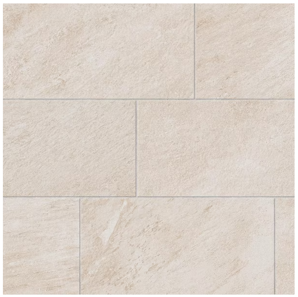 Photo 1 of Alpe Ivory 12 in. x 24 in. Quartzite Stone Look Porcelain Floor and Wall Tile (15.50 sq. ft./Case)