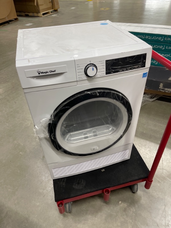 Photo 2 of 4.0 cu. ft. ventless, Condensing Front Load Stackable Electric Dryer, 24 in. in White