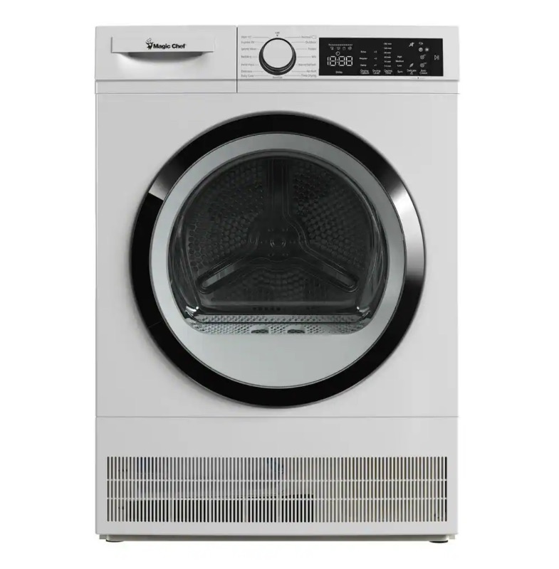 Photo 1 of 4.0 cu. ft. ventless, Condensing Front Load Stackable Electric Dryer, 24 in. in White