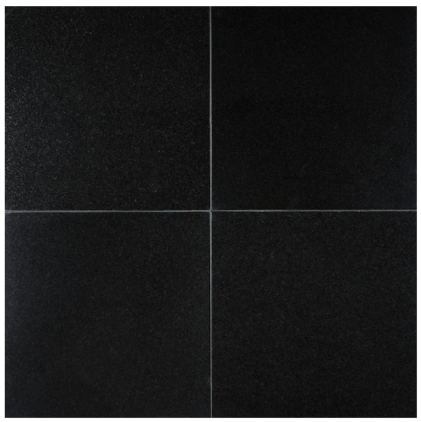 Photo 1 of Absolute Black 12 in. x 12 in. Polished Granite Floor and Wall Tile (10 sq. ft./Case)