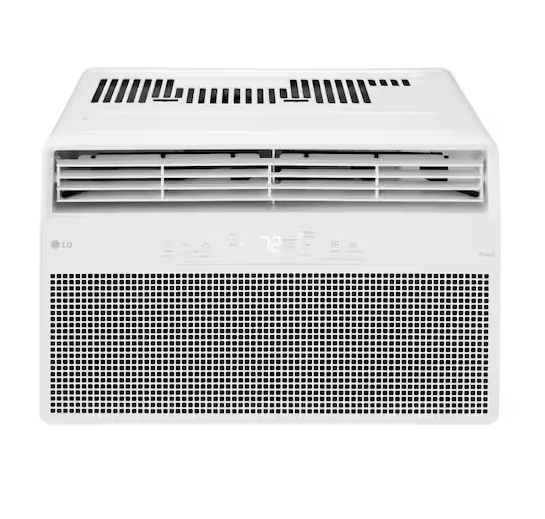 Photo 1 of 8,000 BTU, 115 Volts, Window Smart Air Conditioner Cools 350 sq. ft. with Remote, WiFi Enabled in White