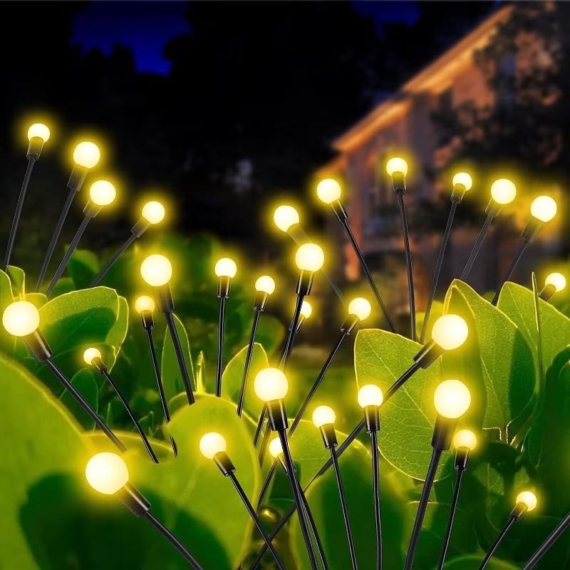 Photo 1 of (2 Pack) Firefly Lights Solar Outdoor, Solar Powered Firefly Lights