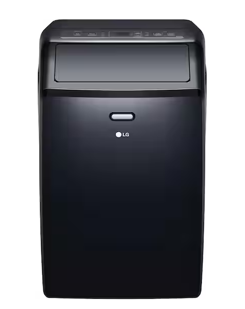 Photo 1 of 10,000 BTU 115-Volt Portable Air Conditioner Cools 450 Sq. Ft. with Dehumidifier and Wi-Fi Enabled in Black