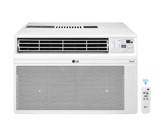 Photo 1 of LG 12,000 BTU 115V Window Air Conditioner Cools 550 Sq. Ft. with Remote in White