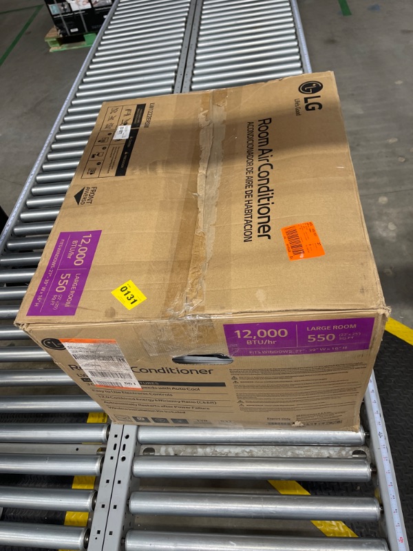 Photo 1 of LG 12,000 BTU 115V Window Air Conditioner Cools 550 Sq. Ft. with Remote in White