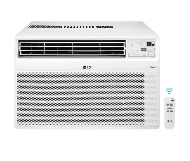 Photo 1 of 10,000 BTU 115V Window Air Conditioner Cools 450 sq. ft. with Wi-Fi, Remote and in White