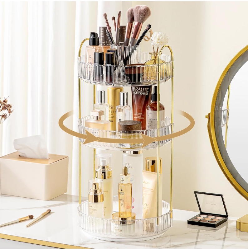 Photo 1 of (3 Pack Bundle) INVSSENE 360 Rotating Makeup Organizer