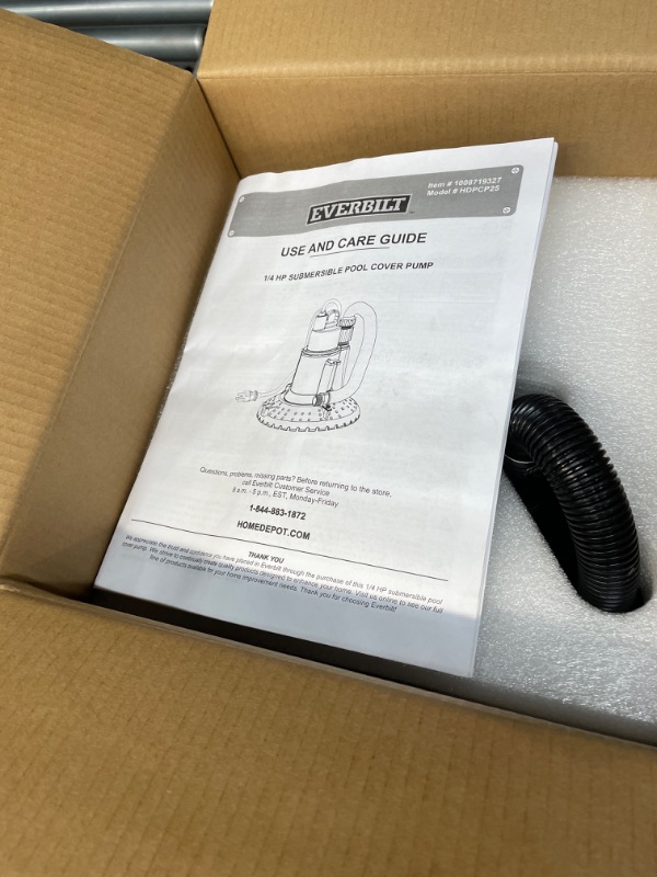 Photo 1 of 1/4 hp Submersible Pool Cover Pump