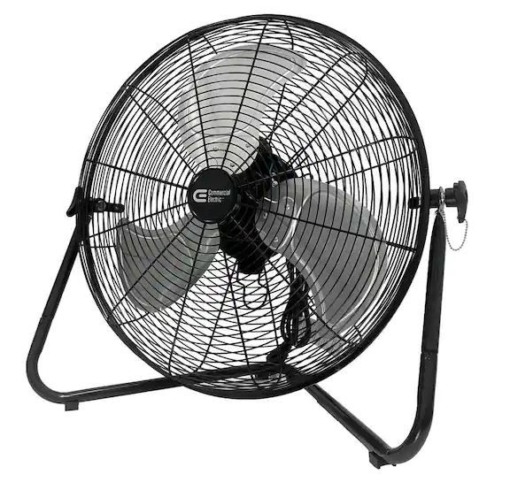 Photo 1 of 20 in. 3-Speed High Velocity Floor Fan