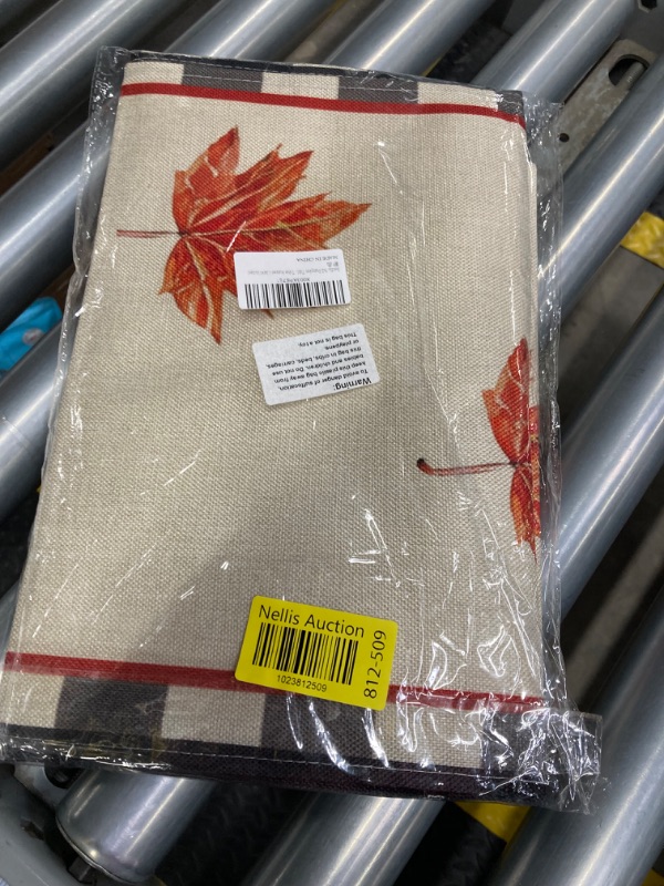 Photo 1 of Autumn Thanksgiving Table Runner Linen Pumpkin Maple Dining Table Decoration Indoor Outdoor Tablecloth for Holiday Decor Thanksgiving Table Runner https://a.co/d/j5bLRA4
