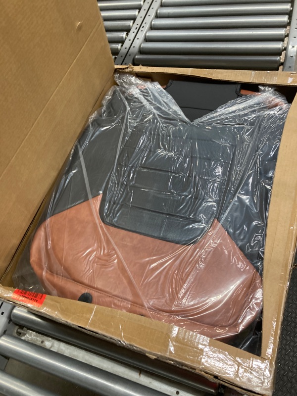 Photo 1 of Mabett 2-Door Seat Covers Protector with Backrest and Armrest for Ford Bronco Accessories 2021 2022 2023 2024, PU Leather fit Seat Back with Molle Panel (Brown and Black), Black & Brown 2-Door Brown and Black
