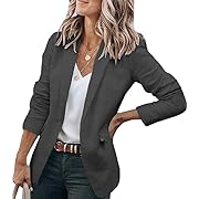 Photo 1 of Casual Blazers Open Front Long Sleeve Work Office Jackets Blazer 2 pack 