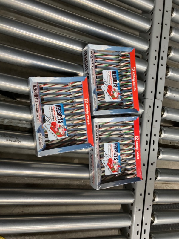 Photo 1 of  3 pack Hershey's Candy Canes - Chocolate Mint - 12 Count 