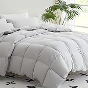 Photo 3 of  GREEN Goose Feather Down Comforter Queen Size, Medium Warm Down