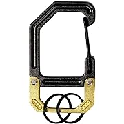 Photo 1 of  RSC 5040520 Apex Aluminum Black & Gold Clip & Hook Carabiner Key Chain