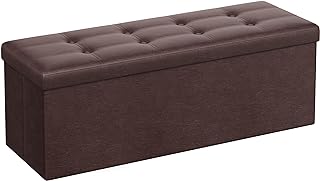 Photo 1 of  similar Rectangular Storage Fabric Ottoman Bench, Brown Large