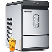 Photo 1 of  similar   Upstreman X90 Nugget Ice Maker Countertop, Self-Cleaning Pebble Ice Maker Machine, Max 33Lbs/Day, 2 Ways Water Refill, Stainless Steel Housing, Fit Under Wall Cabinet for Home, Office, Bar, RV