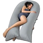 Photo 1 of  Extra Long U Shaped Body Pillow, Cooling Pregnancy Pillows 