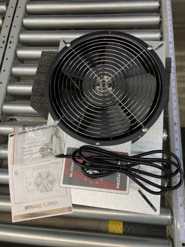 Photo 2 of Abestorm 720CFM High Air Flow Crawlspace Ventilation Fan, IP55 Rated 10" Vent Fan with Humidistat & Freeze Protection Thermostat for Crawl Space, Basement, Garage, Attic with Isolation Mesh